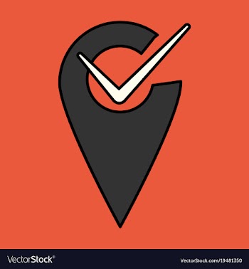 Navigation geolocation icon in flat design on vector image