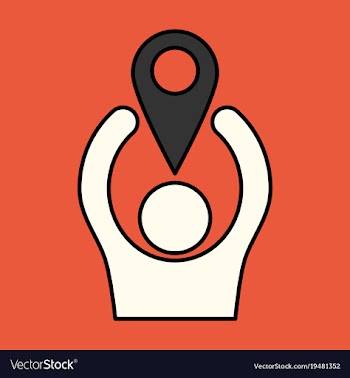 Navigation geolocation icon in flat design on vector image