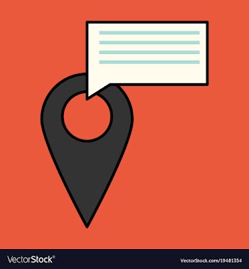Navigation geolocation icon in flat design on vector image