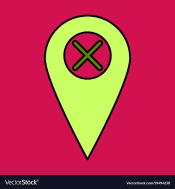 Navigation geolocation icon in flat design on vector image