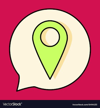 Navigation geolocation icon in flat design on vector image