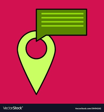 Navigation geolocation icon in flat design on vector image