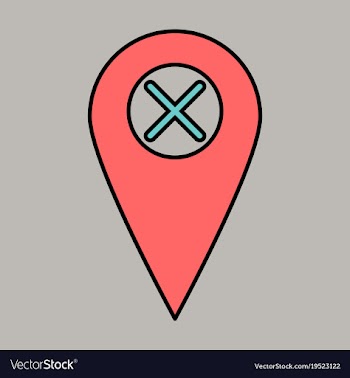 Navigation geolocation icon in flat design on vector image