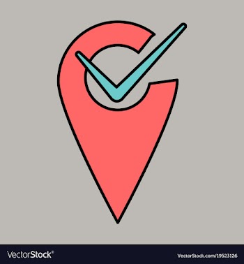 Navigation geolocation icon in flat design on vector image