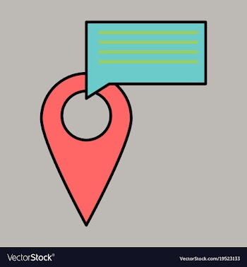 Navigation geolocation icon in flat design on vector image