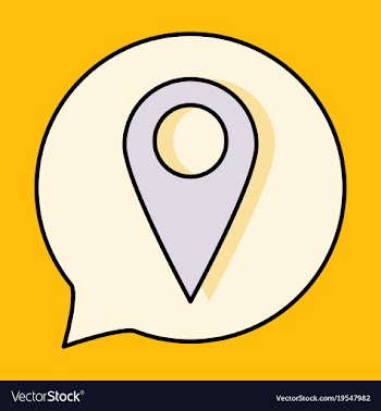 Navigation geolocation icon in flat design on vector image