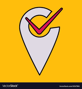 Navigation geolocation icon in flat design on vector image