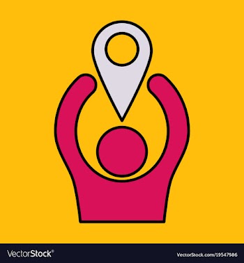 Navigation geolocation icon in flat design on vector image