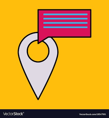 Navigation geolocation icon in flat design on vector image