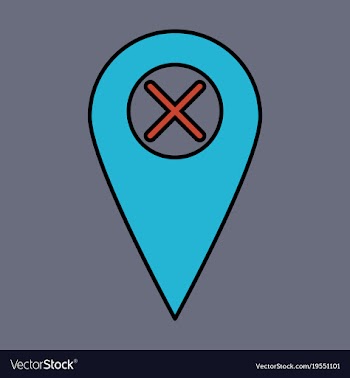 Navigation geolocation icon in flat design on vector image