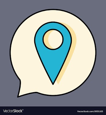 Navigation geolocation icon in flat design on vector image