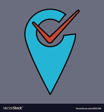 Navigation geolocation icon in flat design on vector image