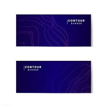 Navy abstract contour lines set | Free stock vector - 554207