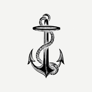 Navy anchor drawing, vintage hand | Free PSD - rawpixel