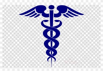 Navy Blue Caduceus Clipart Staff Of Hermes Caduceus - Clip Art Medical Symbol