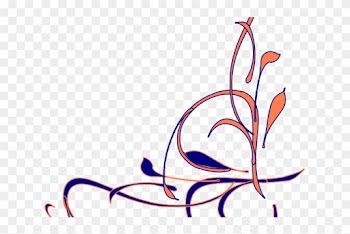 Navy Clipart Coral Anchor - Wedding Border Design Png