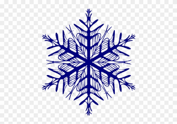 Navy Clipart Snowflake - Navy Blue Snowflake - Free Transparent PNG ...