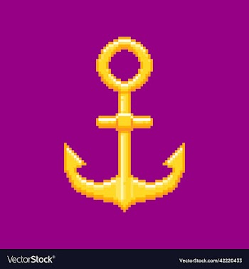 navy golden luxury ship anchor