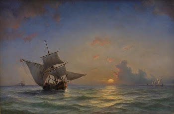 Navy.The sun is near the horizon | Free Photo - rawpixel