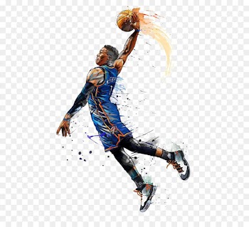 NBA All-Star Game Oklahoma City Thunder Basketball NBA Most Valuable Player Award - Hand-painted basketball player 