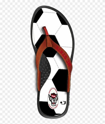 Nc State Wolfpack Soccer Flip Flops - Football