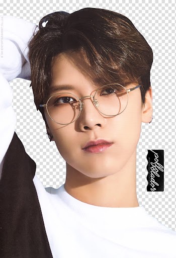 NCT Season Greetings  part, men's gold-colored framed eyeglasses transparent background PNG clipart