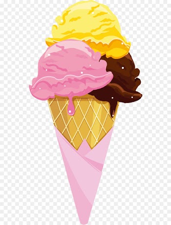 Neapolitan ice cream Ice cream cone Dessert - Vector color ice cream 