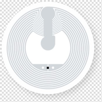 Near-field communication NTAG Radio-frequency identification Smartrac, round transparent background PNG clipart
