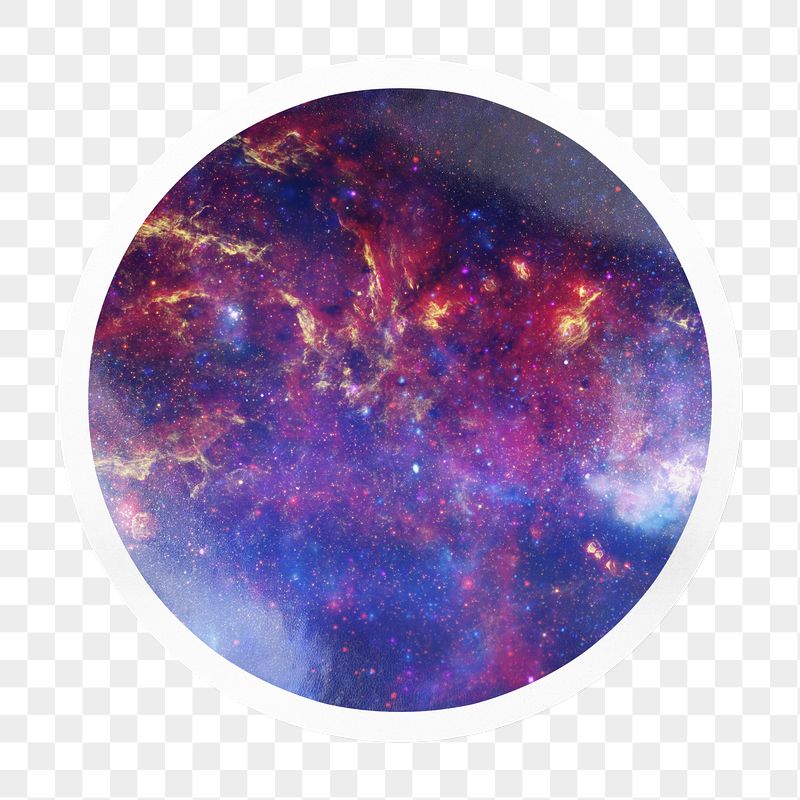 Nebula galaxy png badge sticker | Free PNG - rawpixel