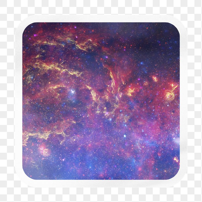 Nebula galaxy png square badge | Free PNG - rawpixel