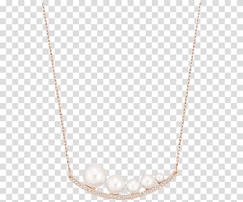 Necklace Chain Body piercing jewellery Pattern, Swarovski Jewellery Women's white pearl necklace transparent background PNG clipart