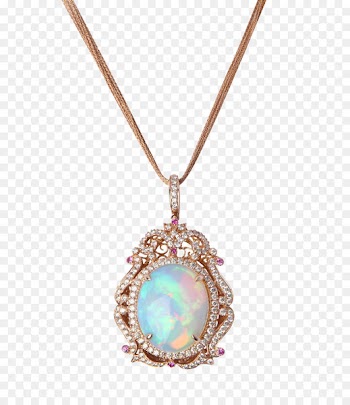 Necklace Diamond Sapphire Jewellery - Retro necklace 