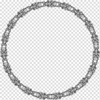 Necklace Jewellery Bracelet Frames Filigree, vintage frame transparent background PNG clipart
