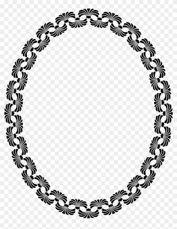 Necklace T-shirt Bracelet Clip Art - Round Border Vector Transparent