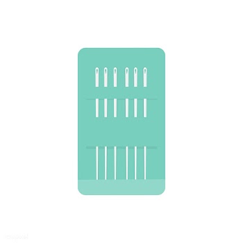 Needles in a green case icon illustration | Free stock vector - 424965