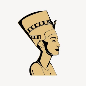Nefertiti Bust portrait clipart, Egyptian | Free PSD - rawpixel