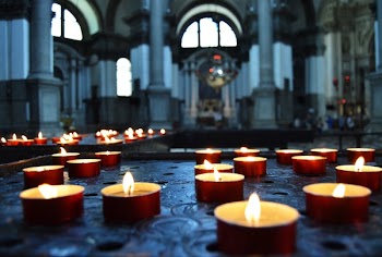 Negative Photography of Candles