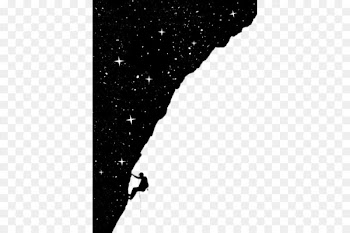 Negative space Art Positive Illustration - Creative Illustration - stars and rock climbing 