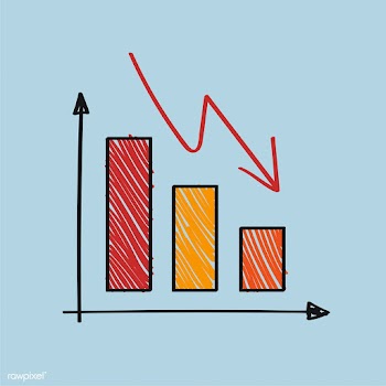 Negatively declining and failing graph illust.. | Free stock vector - 472127