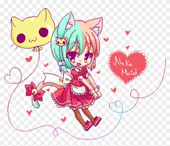 Neko Girl Pixel Art