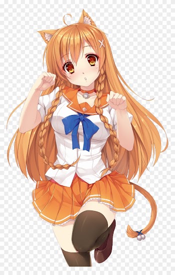 Neko Girls Going Nyaa~ - Anime Cat Girl Render
