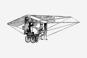 Nemethys flying machine, vintage transportation | Free Photo Illustration - rawpixel