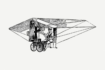 Nemethys flying machine, vintage transportation | Free PSD Illustration - rawpixel