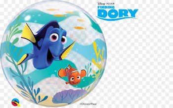Nemo Gas balloon Flower bouquet Birthday - balloon 