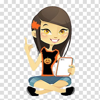 Nena de halloween izada transparent background PNG clipart