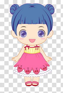 Nenas, female anime character illustration transparent background PNG clipart