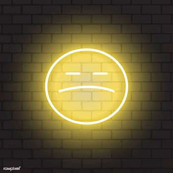Neon angry emoji | Free stock vector - 584104