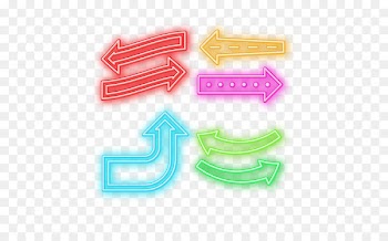 Neon Arrow Icon - Vector neon arrow 