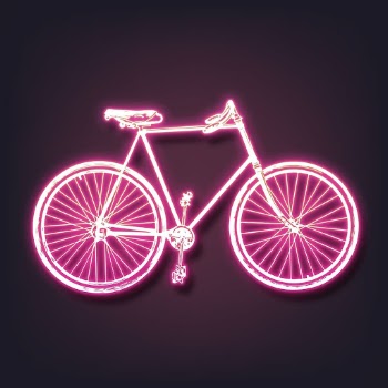 Neon bicycle clipart, vehicle aesthetic | Free PSD - rawpixel