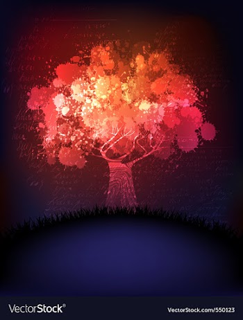 Neon blossom vector image